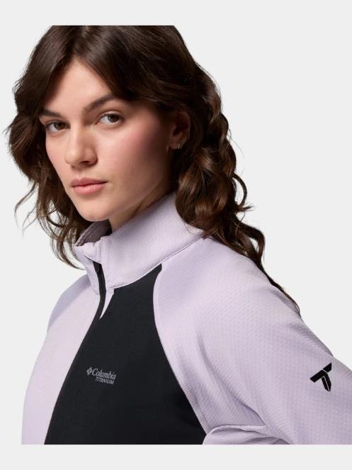 Columbia Triple Canyon Grid Fleece Full Zip női polár pulóver lila színben 8