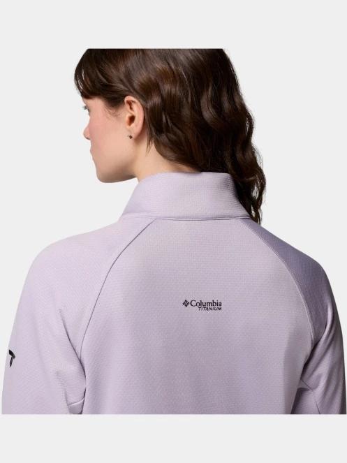 Columbia Triple Canyon Grid Fleece Full Zip női polár pulóver lila színben 9
