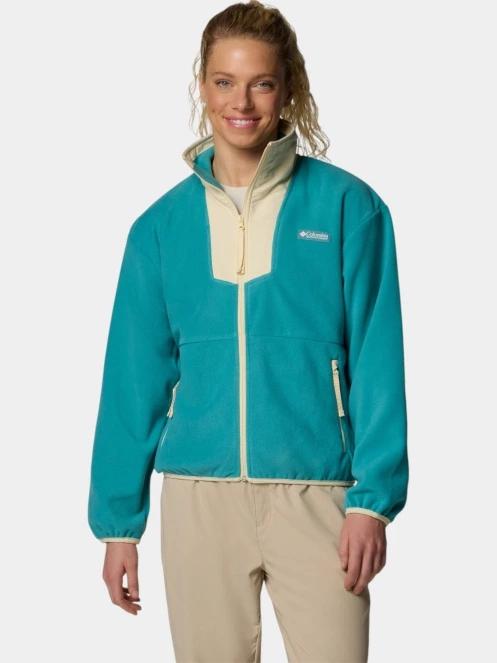 Columbia Sequoia Grove Full Zip Fleece női polár pulóver zöld színben 2