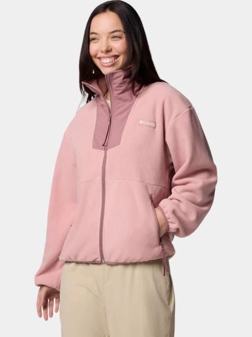 Columbia Sequoia Grove Full Zip Fleece női polár pulóver rózsaszín színben 3