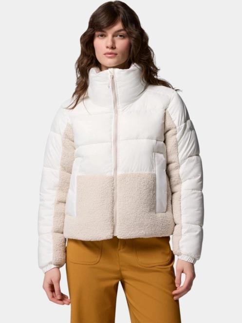 Columbia Leadbetter Point II Sherpa Hybrid női átmeneti kabát homok színben 2