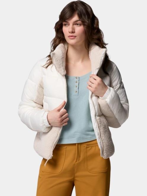 Columbia Leadbetter Point II Sherpa Hybrid női átmeneti kabát homok színben 6