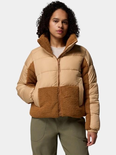 Columbia Leadbetter Point II Sherpa Hybrid női átmeneti kabát barna színben 2