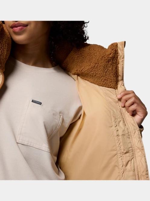 Columbia Leadbetter Point II Sherpa Hybrid női átmeneti kabát barna színben 7