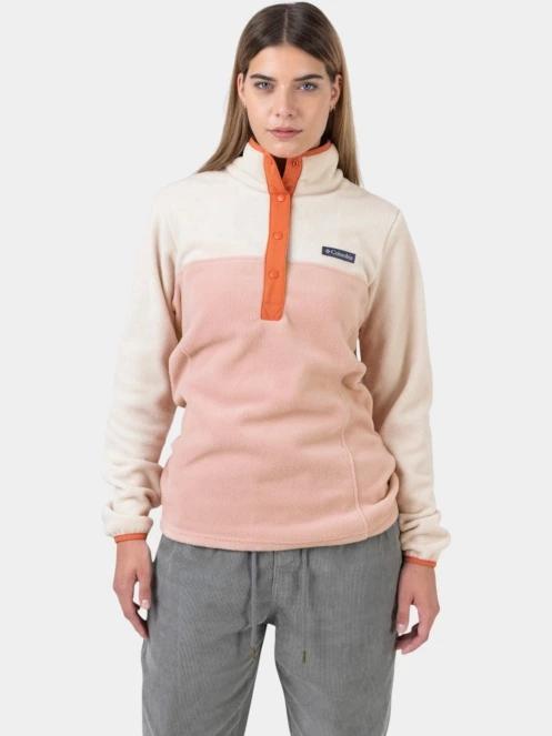 Columbia Benton Springs 1/2 Snap Pull Over II női polár pulóver rózsaszín színben 8