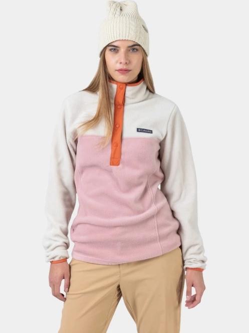 Columbia Benton Springs 1/2 Snap Pull Over II női polár pulóver rózsaszín színben 9