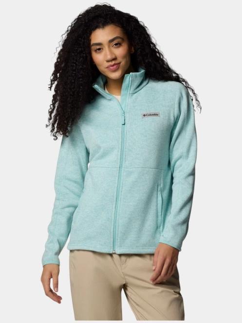 Columbia Sweater Weather Full Zip II női polár pulóver zöld színben 2
