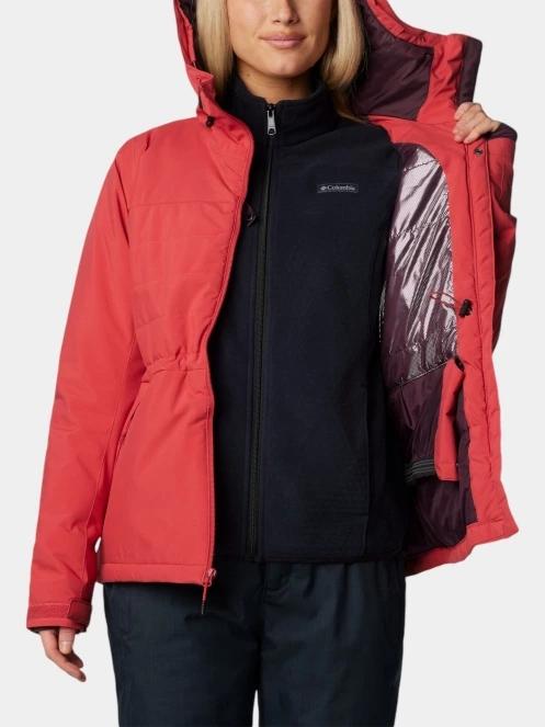 Columbia Powdered Peak Insulated Jacket női síkabát piros színben 6