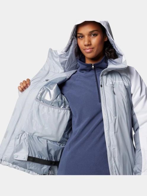 Columbia Snowy Summit Insulated Jacket női síkabát szürke színben 6