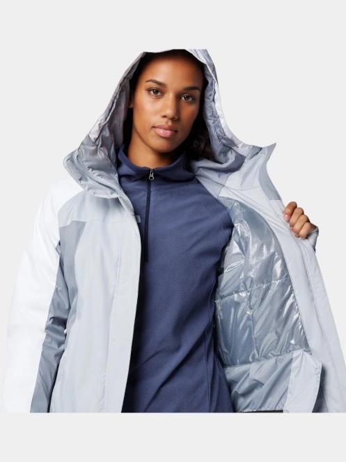 Columbia Snowy Summit Insulated Jacket női síkabát szürke színben 7