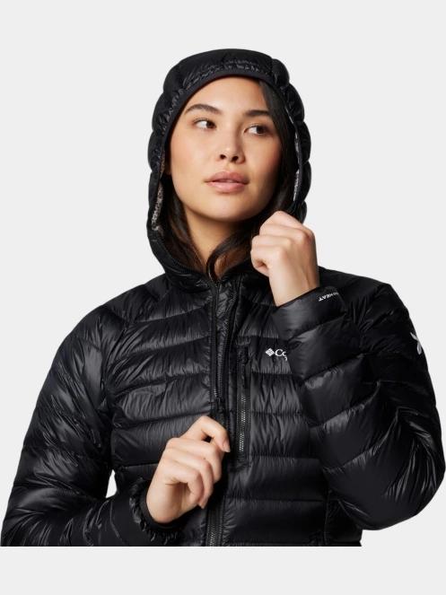 Columbia Arctic Crest Down Hooded Jacket női steppelt átmeneti kabát fekete színben 6