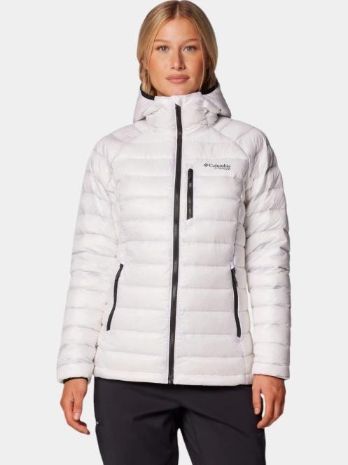 Columbia Arctic Crest Down Hooded Jacket női steppelt átmeneti kabát fehér színben 2