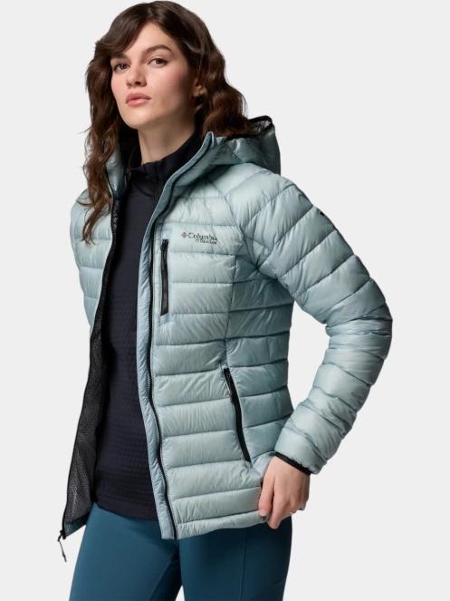 Columbia Arctic Crest Down Hooded Jacket női steppelt átmeneti kabát kék színben 5