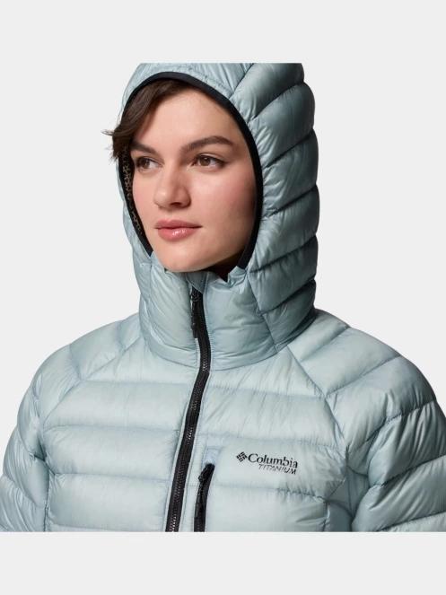 Columbia Arctic Crest Down Hooded Jacket női steppelt átmeneti kabát kék színben 8