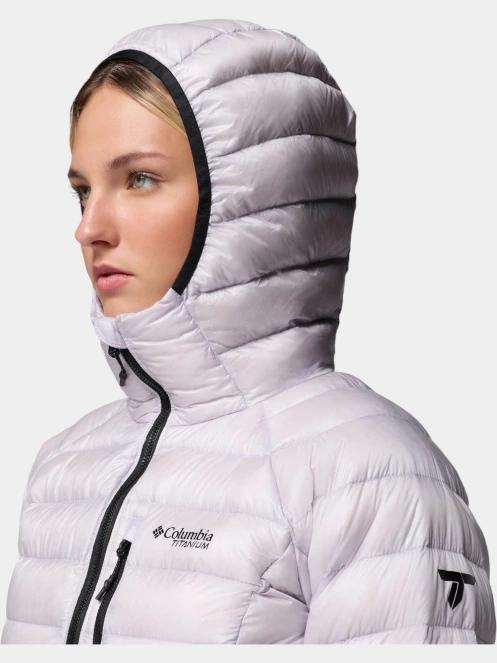 Columbia Arctic Crest Down Hooded Jacket női pehelykabát lila színben 10