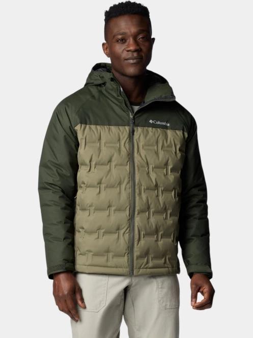 Columbia Grand Trek III Down Hooded Jacket férfi pehelykabát zöld színben 2