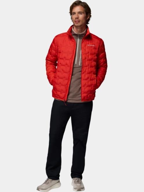 Columbia Delta Ridge II Down Jacket férfi steppelt átmeneti kabát piros színben 6