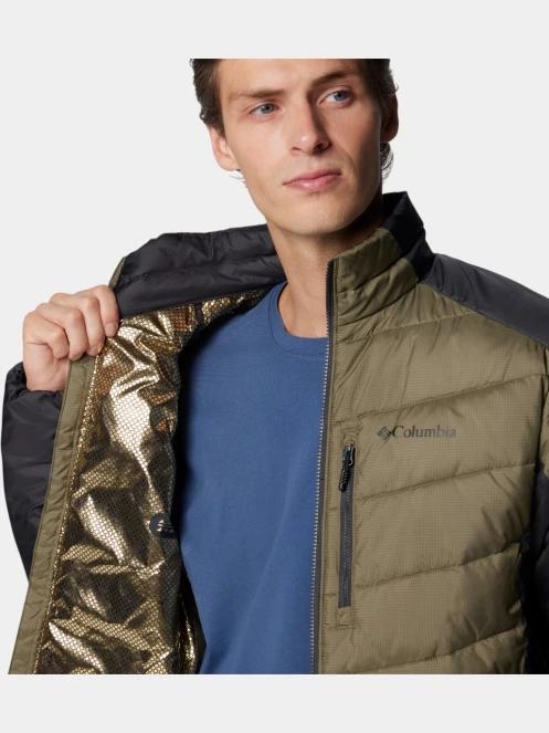 Columbia Labyrinth Loop II Jacket férfi télikabát zöld színben 7