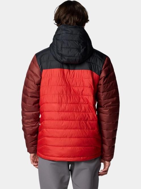 Columbia Powder Lite II Hooded Jacket férfi steppelt átmeneti kabát piros színben 4
