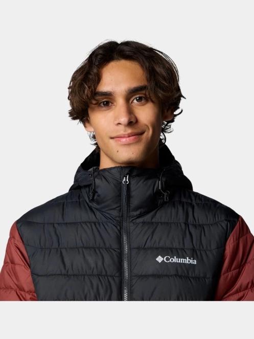 Columbia Powder Lite II Hooded Jacket férfi steppelt átmeneti kabát piros színben 7
