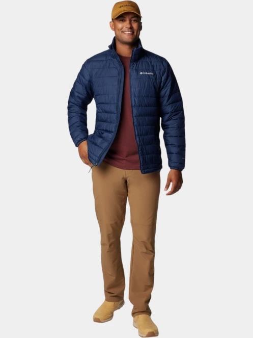 Columbia Powder Lite II Jacket férfi steppelt átmeneti kabát kék színben 5