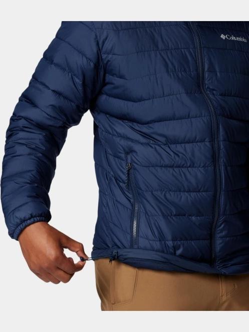 Columbia Powder Lite II Jacket férfi steppelt átmeneti kabát kék színben 8