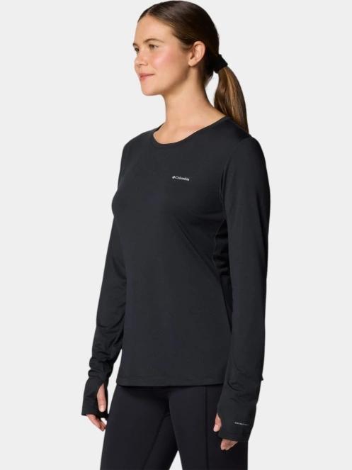 Columbia Sloan Ridge Long Sleeve Shirt női hosszú ujjú sport póló fekete színben 3