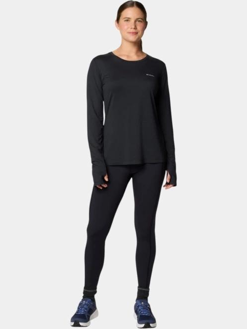 Columbia Sloan Ridge Long Sleeve Shirt női hosszú ujjú sport póló fekete színben 5
