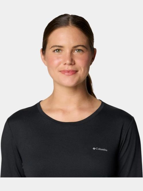 Columbia Sloan Ridge Long Sleeve Shirt női hosszú ujjú sport póló fekete színben 6