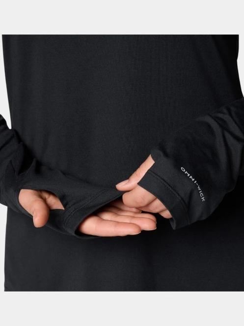Columbia Sloan Ridge Long Sleeve Shirt női hosszú ujjú sport póló fekete színben 7