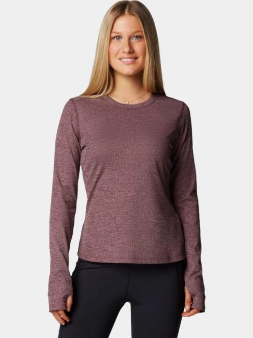 Columbia Boundless Days Knit Crew Long Sleeve Shirt női hosszú ujjú sport póló piros színben 2