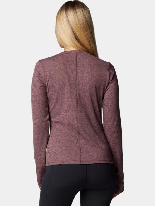 Columbia Boundless Days Knit Crew Long Sleeve Shirt női hosszú ujjú sport póló piros színben 4