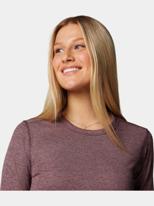 Columbia Boundless Days Knit Crew Long Sleeve Shirt női hosszú ujjú sport póló piros színben 5