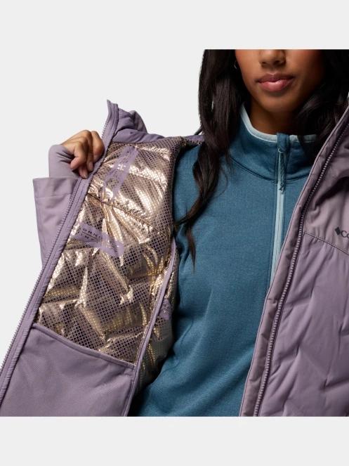 Columbia Grand Trek III Down Jacket női pehelykabát lila színben 7