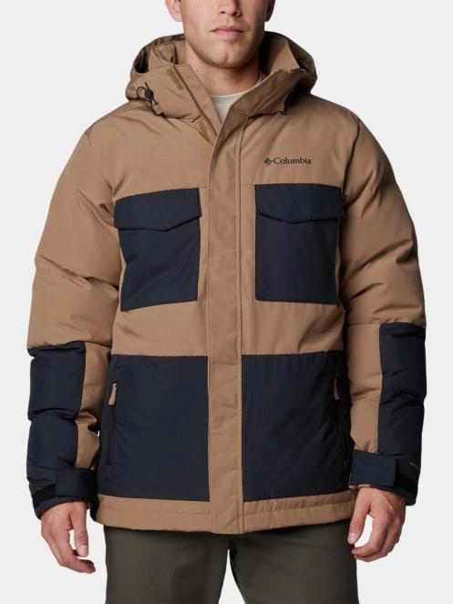 Columbia Marquam Peak Fusion II Jacket férfi télikabát barna színben 2