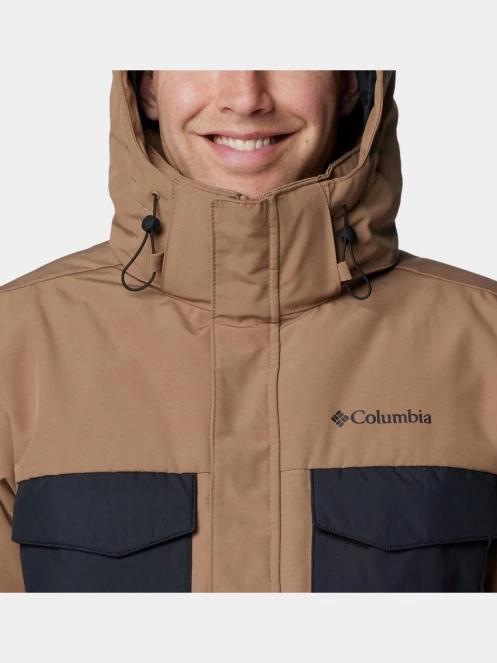 Columbia Marquam Peak Fusion II Jacket férfi télikabát barna színben 8