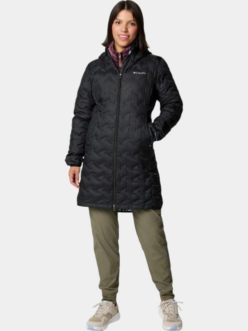 Columbia Delta Ridge II Long Down Jacket női pehelykabát fekete színben 5