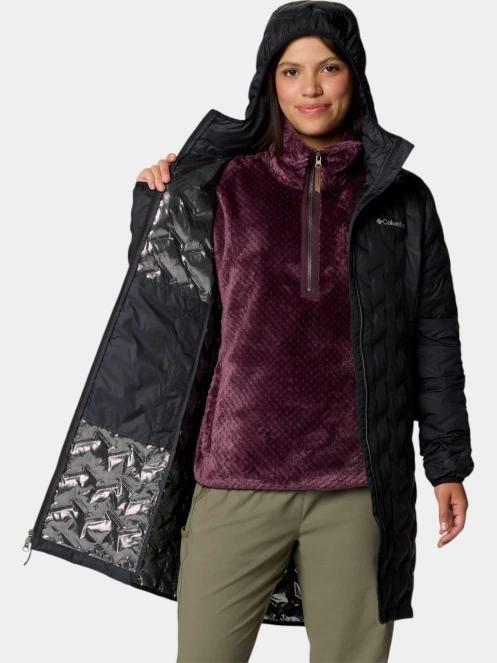Columbia Delta Ridge II Long Down Jacket női pehelykabát fekete színben 7