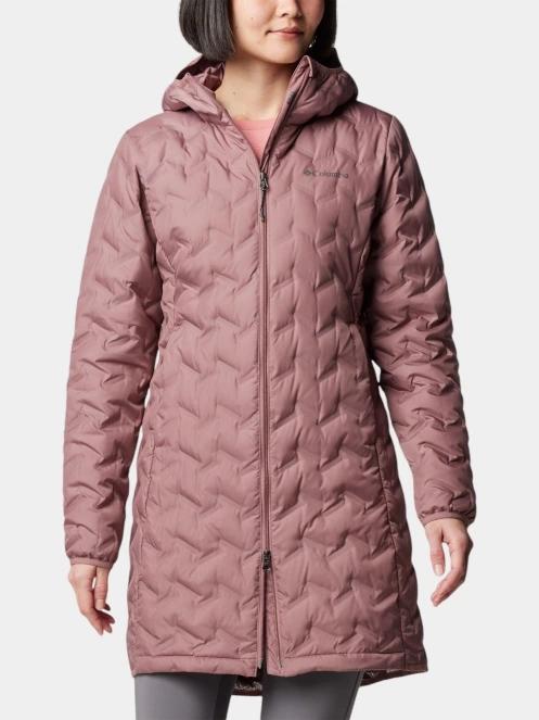 Columbia Delta Ridge II Long Down Jacket női pehelykabát lila színben 2