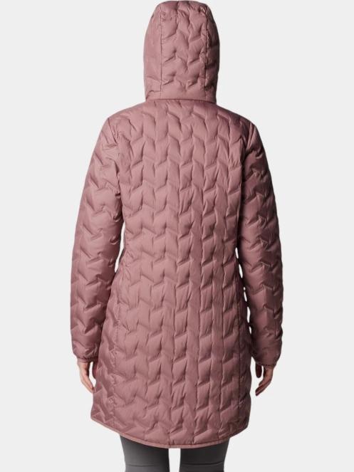 Columbia Delta Ridge II Long Down Jacket női pehelykabát lila színben 4