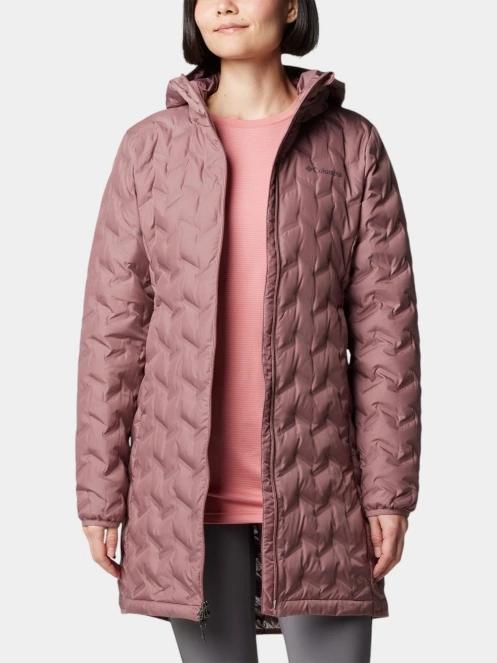 Columbia Delta Ridge II Long Down Jacket női pehelykabát lila színben 5
