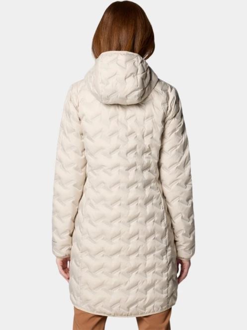 Columbia Delta Ridge II Long Down Jacket női pehelykabát homok színben 4