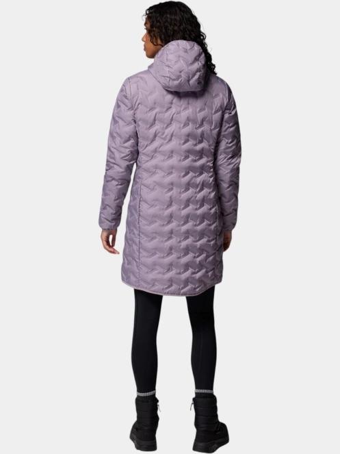 Columbia Delta Ridge II Long Down Jacket női pehelykabát lila színben 4