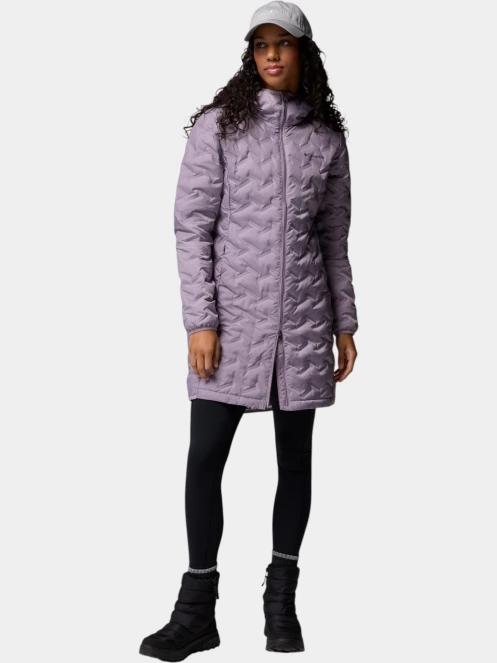 Columbia Delta Ridge II Long Down Jacket női pehelykabát lila színben 6