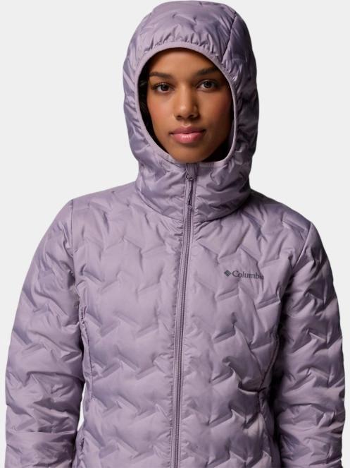 Columbia Delta Ridge II Long Down Jacket női pehelykabát lila színben 8