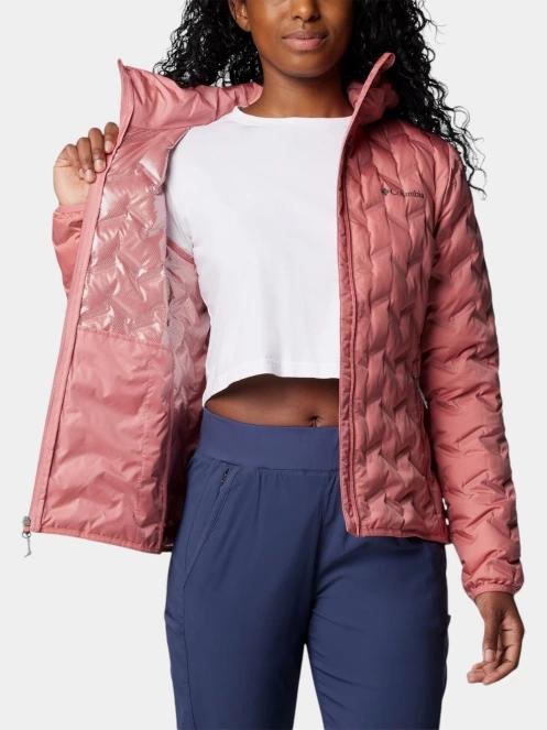 Columbia Delta Ridge II Down Hooded Jacket női pehelykabát rózsaszín színben 6