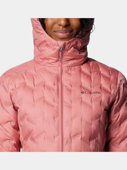 Columbia Delta Ridge II Down Hooded Jacket női pehelykabát rózsaszín színben 7