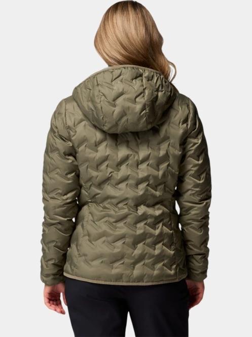 Columbia Delta Ridge II Down Hooded Jacket női pehelykabát zöld színben 4