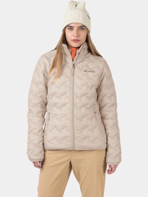Columbia Delta Ridge II Down Jacket női pehelykabát homok színben 10