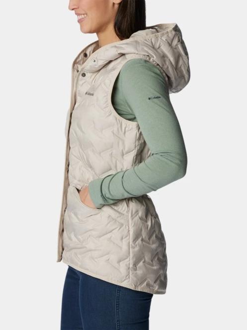 Columbia Delta Ridge II Down Hooded Vest női mellény homok színben 3